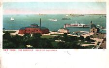 Vintage Postcard The Harbour Showing Aquarium New York NY Paul C. Kroeber Pub. picture