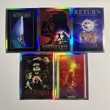 2023 Topps Chrome Star Wars Galaxy ROTJ 40th Anniversary Poster Art Cards set picture