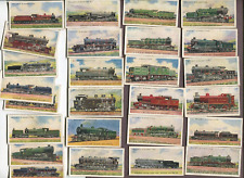 1924 W.D. & H.O. WILLS CIGARETTE CARD RAILWAY ENGINES 50 TOBACCO CARD SET picture