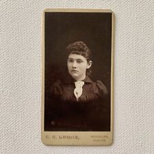 Antique Cabinet Card Photograph Beautiful Woman CC Lewis Monmouth OR Penny picture