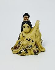 Netuke Japanese Woman With Music Instrument  READ picture