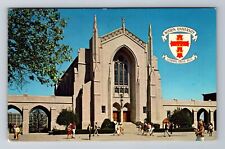 Boston MA-Massachusetts, Marsh Chapel, University, Vintage c1973 Postcard picture