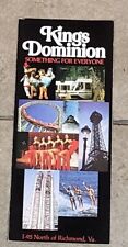 1978 Brochure From KINGS DOMINION, Virginia. Excellent Condition picture