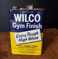 Vintage 1960s Gym Finish 1/4 Full of Original Solution MANCAVE advertising Can  picture