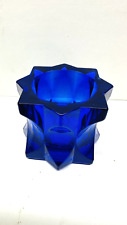 Vintage Studio Nova Cobalt Blue Glass Votive Candle Holder picture