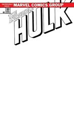 💥 INCREDIBLE HULK #181 FACSIMILE BLANK Sketch Exclusive Variant picture