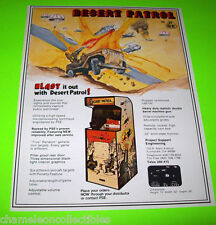 DESERT PATROL + BAZOOKA  PSE 1977 ORIGINAL VIDEO ARCADE GAME SALES FLYER picture