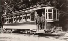 Seattle WA Seeing Seattle Car Workers Streetcar Reproduction RPPC Postcard H41 picture