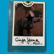 2005 Playboy's 50th Anniversary Ginger Young Autographed Card #7/125 picture