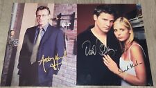 3 X Buffy The Vampire Slayer Autographs Signed David Boreanaz Sarah Michelle... picture