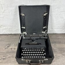 Late Thirties Vintage Royal Deluxe Touch Control Typewriter Black w/ Case Read picture