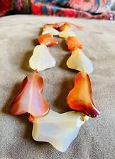Large Carnelian & Chalcedony Bead Strand picture