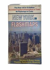 Vtg New York Flash Map 1974-1975 Instant Guide Book Tourist Travel 70s NYC USA picture