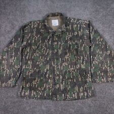 Vintage Military Uniform Shirt Mens XL Trebark Camo Three Large Cargo Pockets picture
