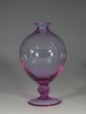 Wonderful Vintage Italian Glass Neodymium Alexandrite Vase c.1975 picture
