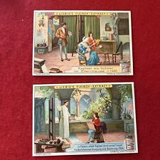 Late 1800s Early 1900s LIEBIG’S FLEISCH EXTRACT Trade Advert Cards Lot (2)  G-VG picture
