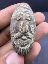 Unknown Era Natural Stone Different Faces Engrave Ancient Bead picture