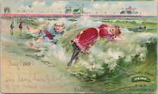 Advertising PC Heinz 57 Varieties Atlantic City NJ Fat Man Drowning 1903 picture