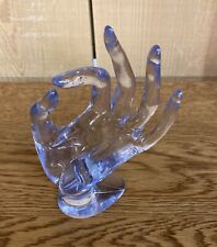 Rare Vintage Clear Acrylic Lucite Hand Jewelry Display Plastic Model Retro picture