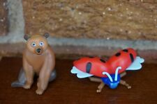 FIGURE Set ERIC CARLE Very Grouchy Ladybug Brown BEAR Mini Action Figure Book To picture