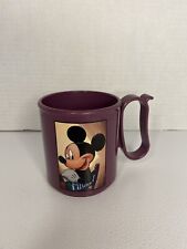 Vintage Tupperware Purple Disney  Mickey Mouse Cup 12 oz  Mug Made In USA  picture
