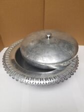 Vintage Etched Aluminum Serving Dish Royalty Aluminumware picture