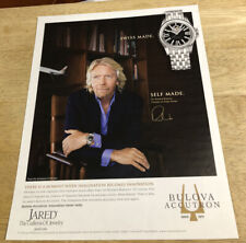 2011 Sir Richard Branson for BULOVA Accutron Watch Ad - Magazine Print Ad picture