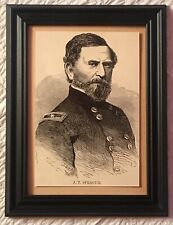 Framed 1890 Portrait Of Civil War General J. T. Sprague, Massachusetts picture