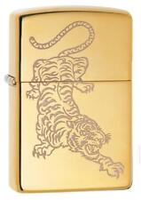 Zippo Windproof Engraved Asian Tiger Lighter, Tattoo Tiger  29884, New In Box picture