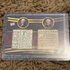 2022 The BAR: Pieces of the Past - George Washington / Thomas Jefferson - Relic picture