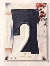 2012-13 Panini Immaculate Collection Immaculate Patches Numbers O.J Mayo /24 picture