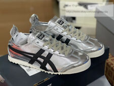 Onitsuka Tiger MEXICO 66 Silver/Off Black Athletic Shoes Unisex Classic Sneakers picture