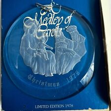 VTG Round Christmas Ornament Adoration 1978 A Medley of Carols Limited Edition picture