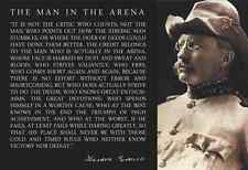 Theodore Teddy Roosevelt 13x19 Poster With the Man in the Arena Quote In Uniform picture