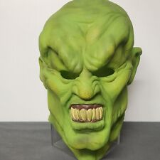 Vintage 1990s RL Stine Goosebumps  Haunted Mask Green Demon Halloween  Mask picture