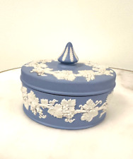 Wedgwood Jasperware Pale Blue Small Circular Lidded Vanity Box picture
