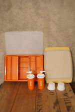 Vintage Original Tupperware Food  Storage Containers + Catchup Mustard Dispense picture