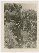 Vintage Post WW2 1945 Photograph Guam Hunting Japanese Holdouts Sharp Photo picture
