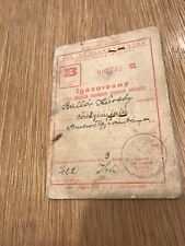 *RARE* 1953 Hungarian Railways Balla Karoly Certificate Work Transport Communist picture