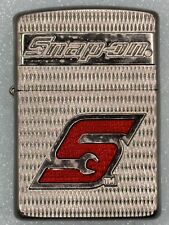 2015 Snap On Tools Red S Logo Deep Carve Chrome Armor Zippo Lighter NEW picture