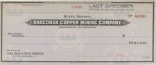 Anaconda Copper Mining Co. - Butte, Montana - American Bank Note Company Specime picture