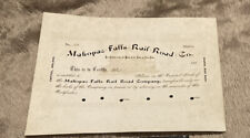 🚂VTG BW 2 PHOTOS MAHOPAC FALLS RR CO CERTIF. & THE NY & NORTHERN RWY CO PASS picture