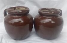 2 Old Stoneware Dairy Jars And Pots, South Western Dairies? picture