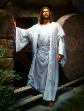 JESUS CHRIST PHOTO 8.5X11 EASTER RESURRECTION THIRD 3RD DAY ROSE AGAIN REPRINT picture