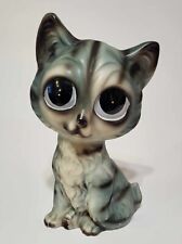 Vintage Big Eye Cat Walter Margaret Keane STYLE Figurine MCM Adorable Kitty  picture