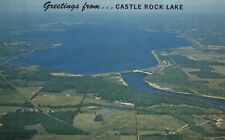 Greetings from Castle Rock Lake Wisconsin Aerial View 1981 Postcard picture