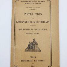 WW1 Original French warfare 1917 training manual book infantry Paris North East picture