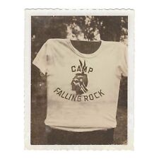 Vintage Snapshot Photo Vintage Camp T-shirt Native American Indian Instant Film? picture