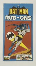 🔥 Batman Rub-Ons, Vtg 1977, DC Comics New Unused picture
