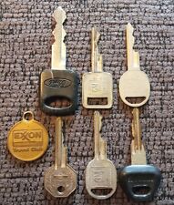 Lot of 6 Vintage Keys GM Ford Nissan Collectible Vintage Car Truck Auto +Exxon picture